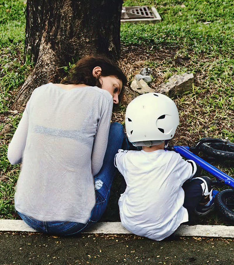 Mother and son